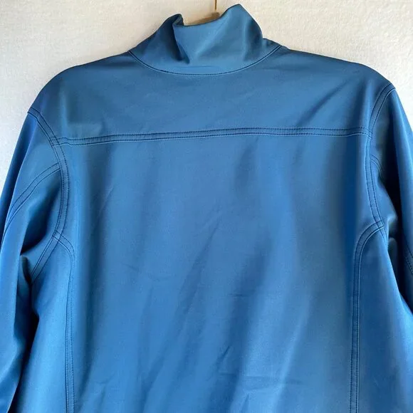 Patagonia Soft Shell Jacket Mens Medium Blue Full Zip Hiking Camping Outdoors - Picture 13 of 14